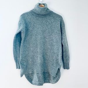 Madewell Lambswool Grey Gray Turtleneck Sweater Small Poetcore
